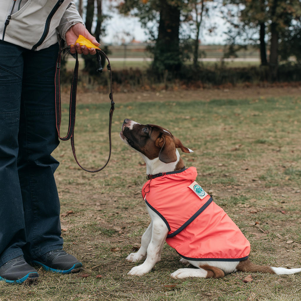 puppy getting trained